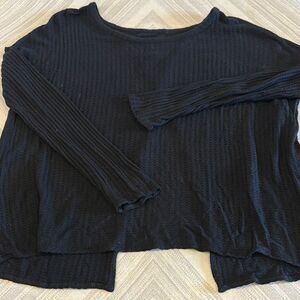 Chaser Women's Open Back Black Knit Top - Size M